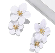 AEDH002 Flower Drop Earrings