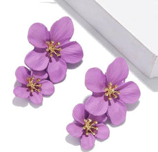 AEDH002 Flower Drop Earrings