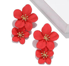 AEDH002 Flower Drop Earrings