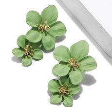 AEDH002 Flower Drop Earrings