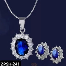 ZPSH241 DT Oval Tops Pendant Set