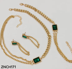 ZNCH171  Layer Necklace Set With Bracelet