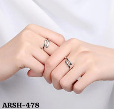 ARSH478  Hug Couple Ring Adjustable