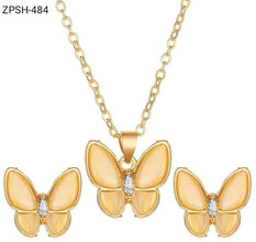 ZPSH484 Imp Butterfly Pendant Set