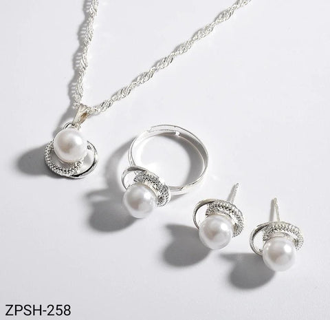 ZPSH258 DT Pearl Pendant Set