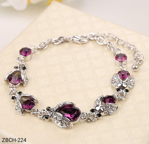 ZBCH224  Rose Hand Bracelet Openable